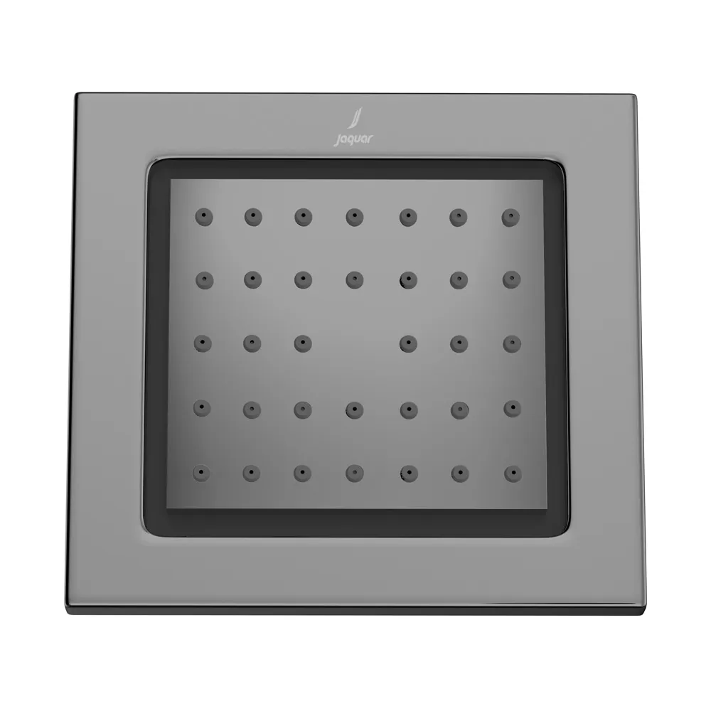Jaquar Body Shower 130x120mm Rectangular Shape - Black Chrome Black Chrome finish