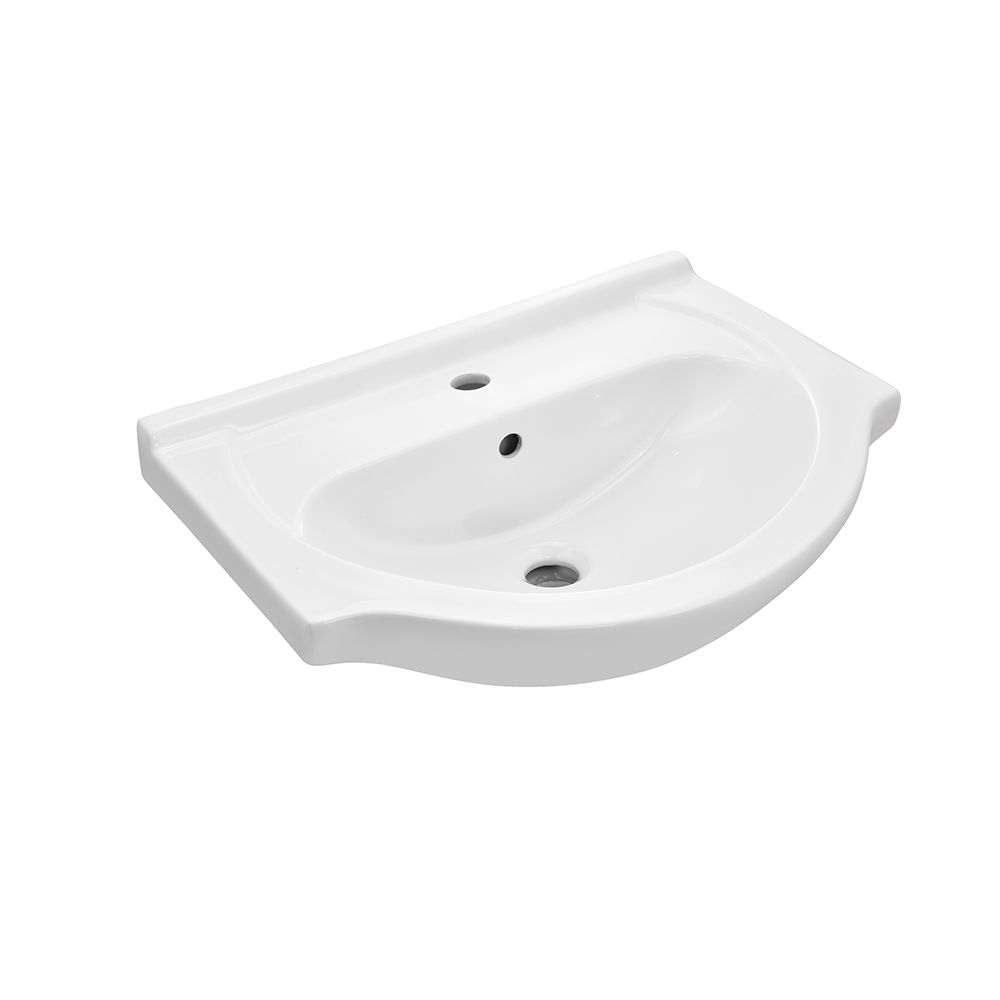 Essco Elements Semi Recessed Basin White finish