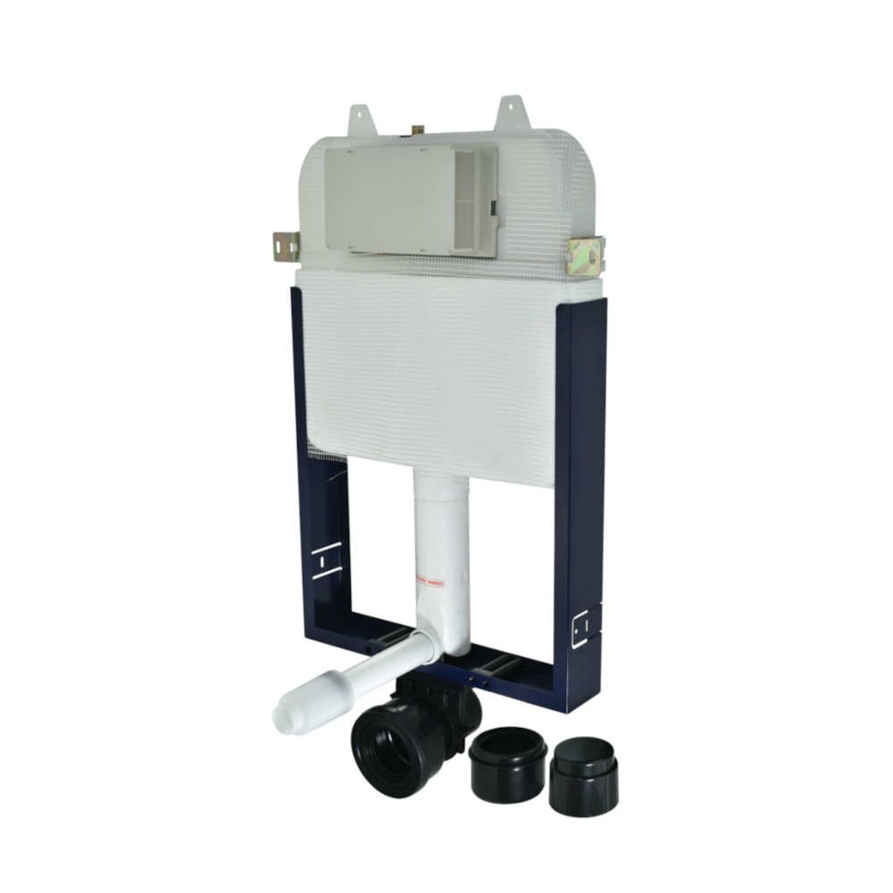 Jaquar Single Piece Slim Concealed Cistern with Wall Mounting Frame White finish