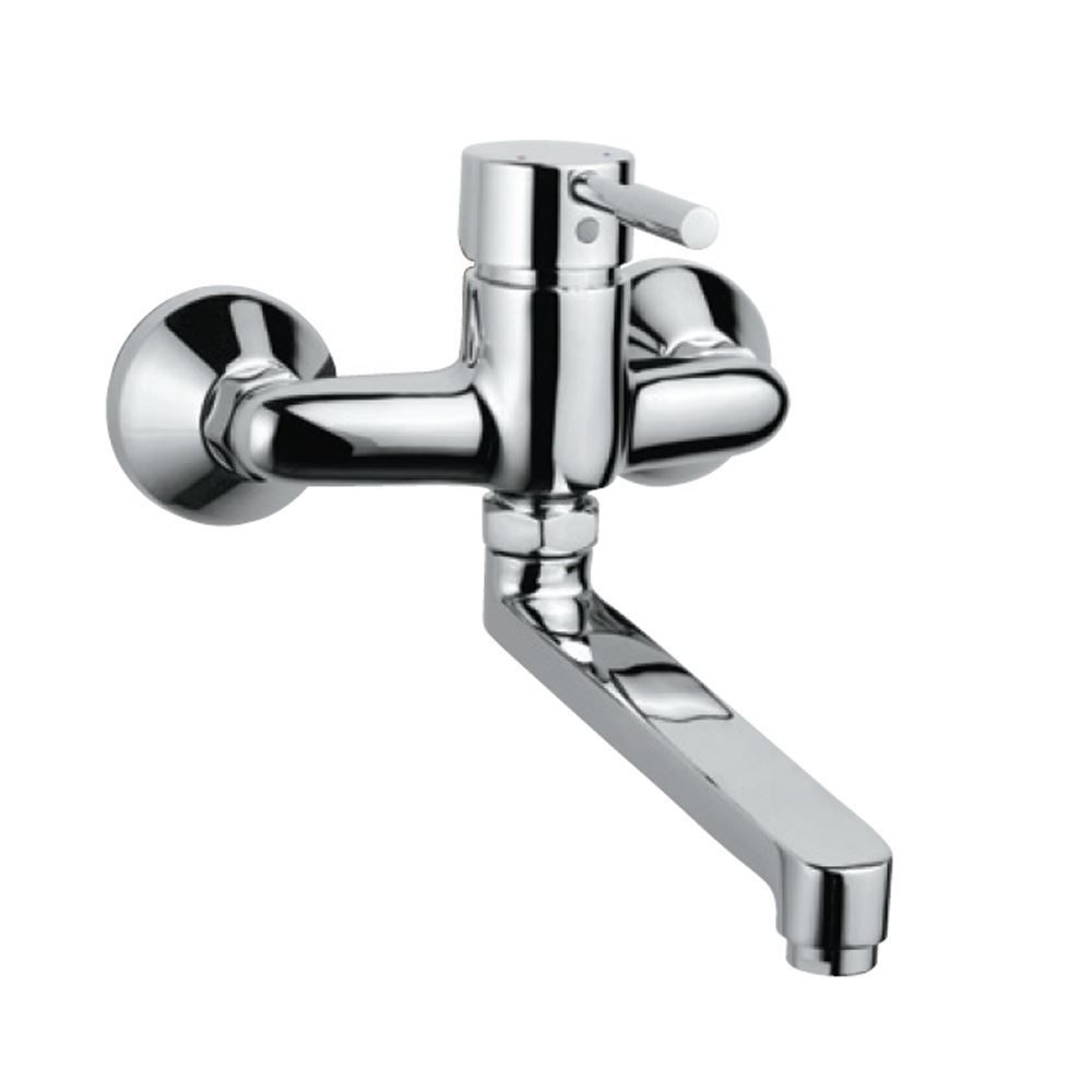 Jaquar Solo Single Lever Sink Mixer Swinging Spout (Wall Mounted Model) Chrome finish